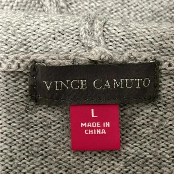 Vince Camuto Hooded Open Front Long Knit Cardigan - Picture 12 of 13